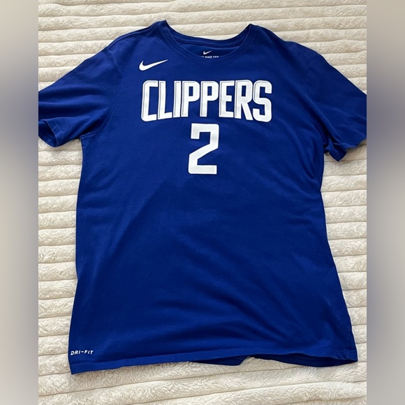 LA Clippers Leonard Tee with Name and Number Nike Dri Fit Mens Sz Large - Picture 6 of 6